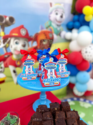 Decoración de cumpleaños Patrulla Canina