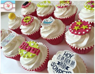 Cupcakes decorados frases