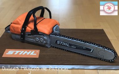 Tarta decorada corporativa Stihl