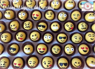 cakepops decorados emojis