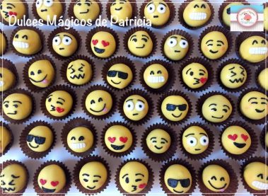 cakepops decorados emojis
