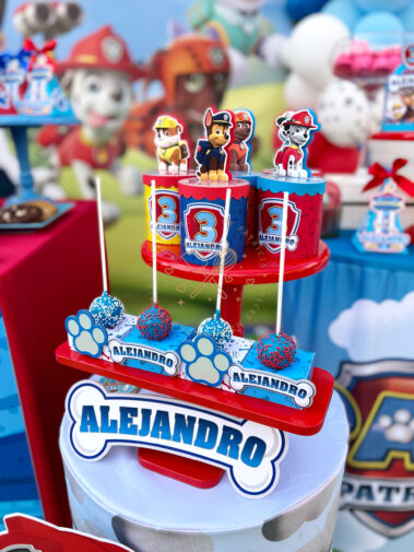Decoración de cumpleaños Patrulla Canina