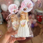 Galleta decorada osito bautizo