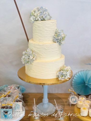 Candy bar boda dorado y azul