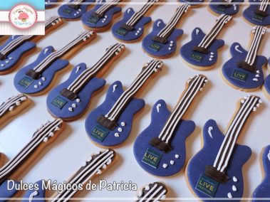 galletas personalizadas guitarra