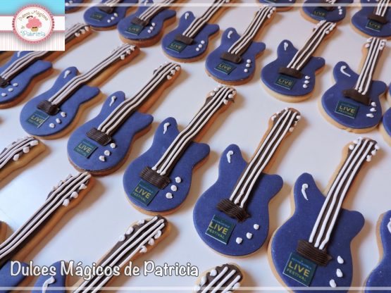 galletas personalizadas guitarra