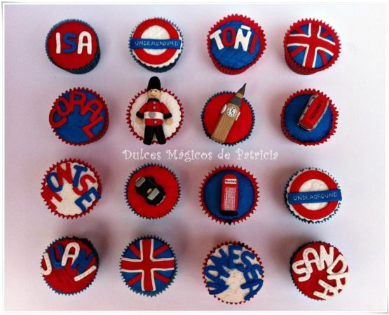 Cupcakes decorados Londres