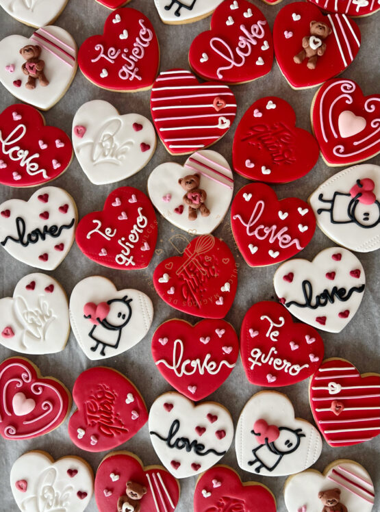 Galletas decoradas San Valentín