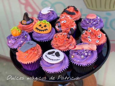 Cupcakes decorados temática halloween
