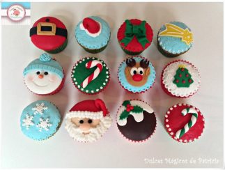 Cupcakes decorados navidad