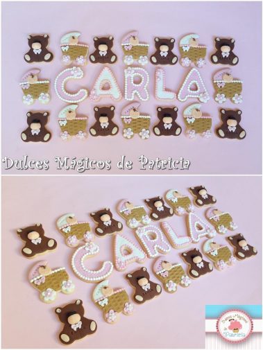 galletas bautizo baby shower niña