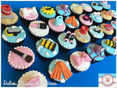 Cupcakes decorados varios verano