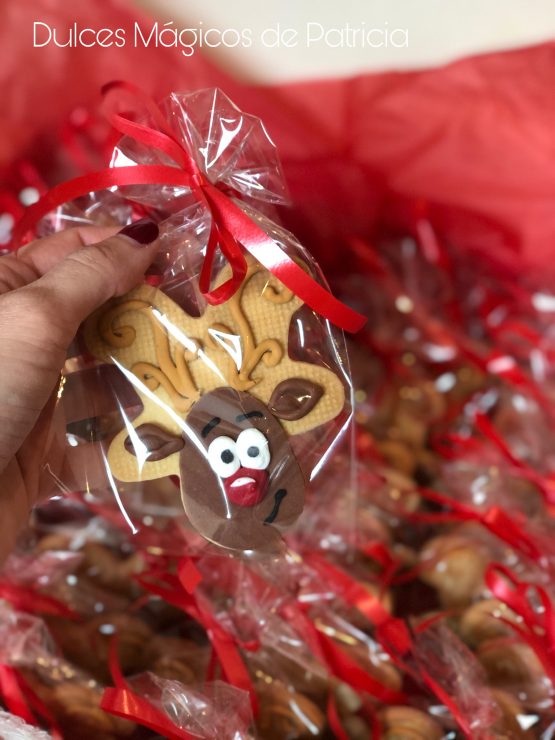 galletas personalizadas navidad reno