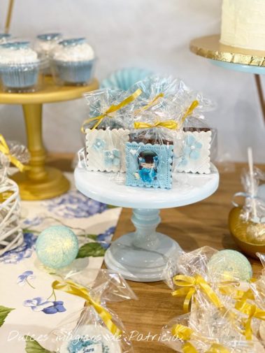 brownies decorados boda