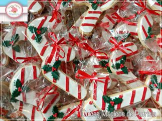 galletas personalizadas navidad bastón