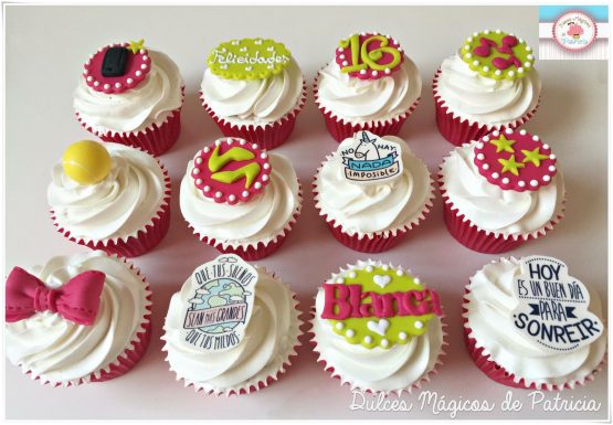 Cupcakes decorados frases