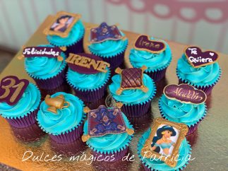 Cupcakes decorados temática disney Aladdin