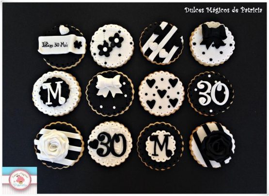 galletas blanco y negro