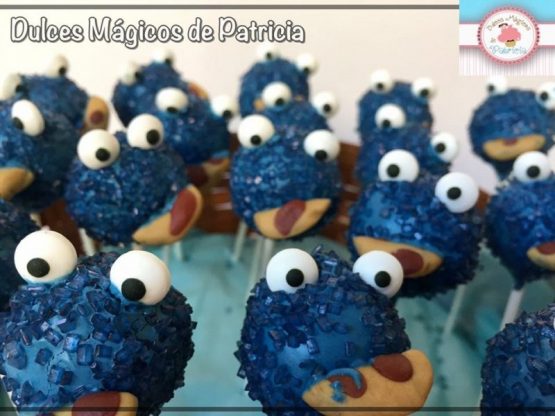 cakepops decorados monstruo galletas