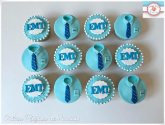 Cupcakes decorados camisa