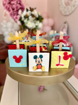 brownies decorados mickey