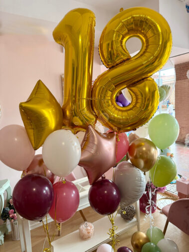 Globos 18 cumpleaños
