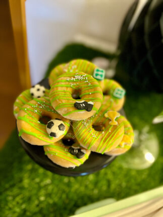 donuts decorados fútbol