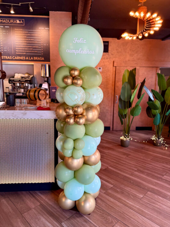 Columna globos cumpleaños