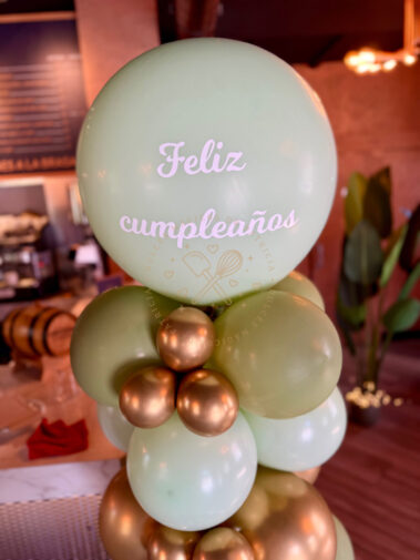 Columna globos cumpleaños