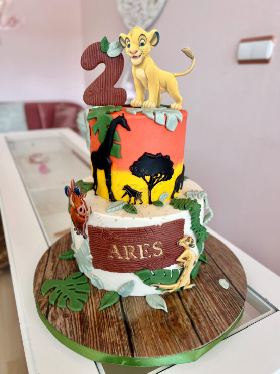 tarta personalizada rey león madrid