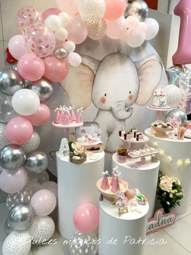 Mesa dulce cumpleaños elefante