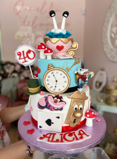 Tarta Alicia en el pais de las maravillas