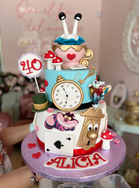 Tarta Alicia en el pais de las maravillas