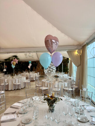 centro de mesa globos