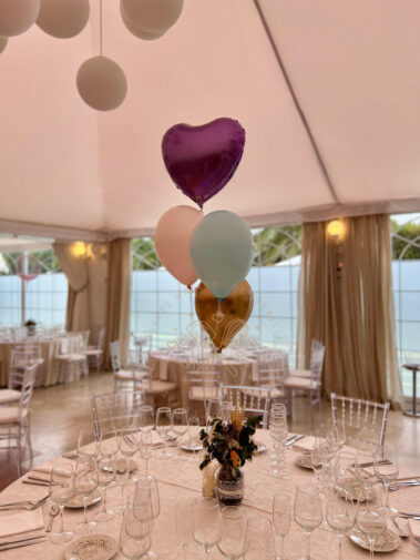 centro de mesa globos