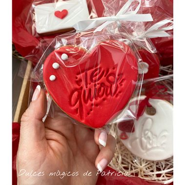 Dulces Mágicos de Patricia caja san valentín galletas para ti