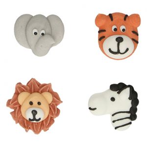 decoraciones azúcar animales safari funcakes
