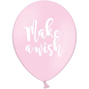 globo unicornio make a wish rosa