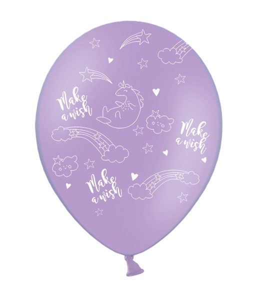 globo unicornio morado lila