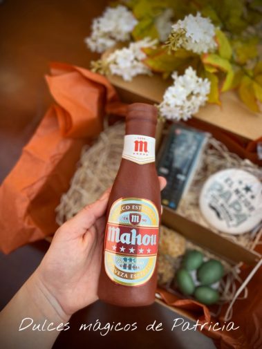 botellín cerveza chocolate