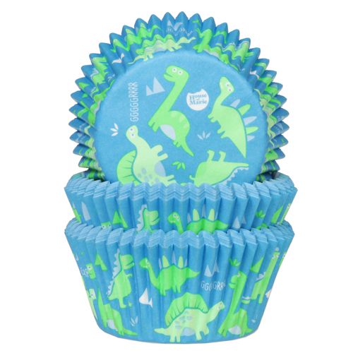 capsulas cupcakes houseofmarie dinosaurios azul y verde