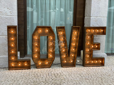 alquiler letras LOVE bodas madrid y alrededores Bodas