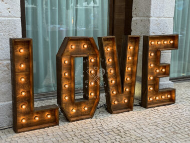 alquiler letras LOVE bodas madrid y alrededores Bodas