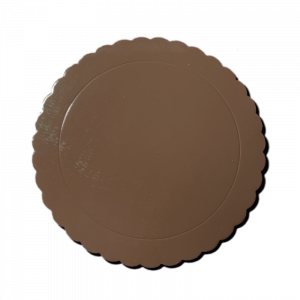 base redonda 3mm bordes ondulados marrón