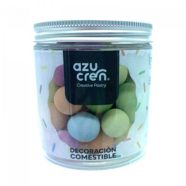 bolas multicolor de azucar chocolate cereales 150 gramos azucren
