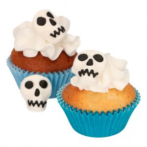 funcakes decoraciones de azúcar halloween calavera