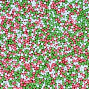 mini perritas nonpareils nvadidad blanco rojo y verde