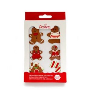 decoraciones azúcar navidad muñecos de jengibre decora