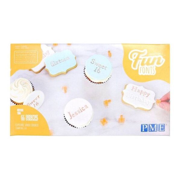 fun fonts pme letras cupcakes y galletas FF57