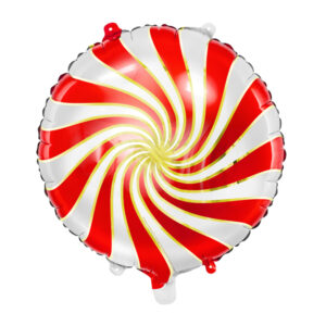 Globo foil candy caramelo rojo